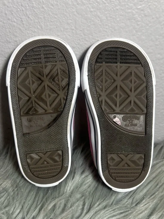 Converse CHUCK TAYLOR ALL STAR OX CORE - TODDLER Pink Low Top Sneaker Sz 5 - Picture 8 of 9